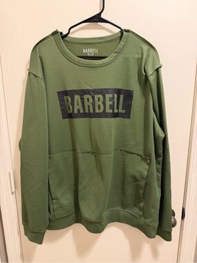 Barbell Olive Green Crewneck Sweatshirt
